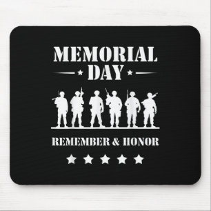Memorial Day Remember Honour Military Troops Tribu Mouse Mat