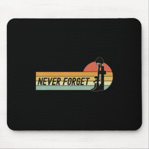 Memorial Day Remember our Fallen Military NEVER FO Mouse Mat