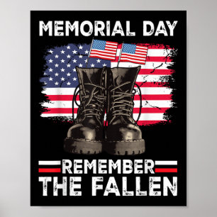 Memorial Day Remember The Fallen  Poster