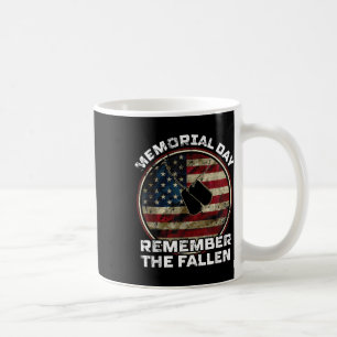 Memorial Day Remember The Fallen Us Vintage Vetera Coffee Mug
