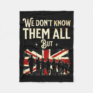 Memorial day remember veterans uk soldier patriot fleece blanket