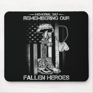 Memorial Day Remembering Fallen Heroes American Mouse Mat