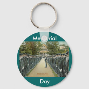 Memorial Day Review Soldiers Home Keychain