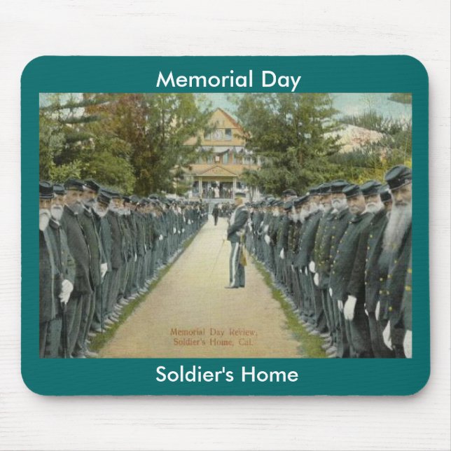 Memorial Day Review Soldiers Home Mouse Mat (Front)
