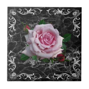MEMORIAL DAY ROSE CERAMIC TILE