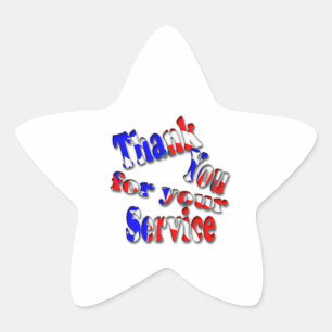 Memorial Day Star Sticker