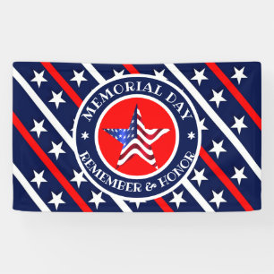 Memorial Day Stars And Stripes America Flag Banner