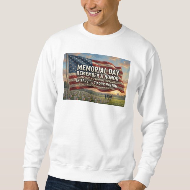 Memorial Day   Sweatshirt (Front)