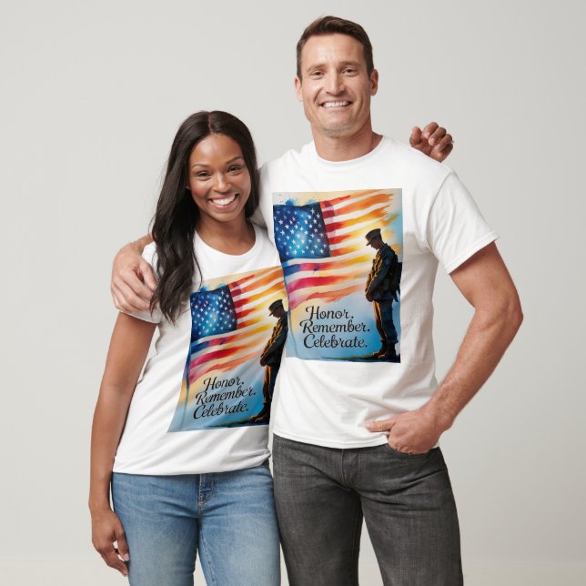Memorial Day T-Shirt Women Men Evoking Honour (Unisex)