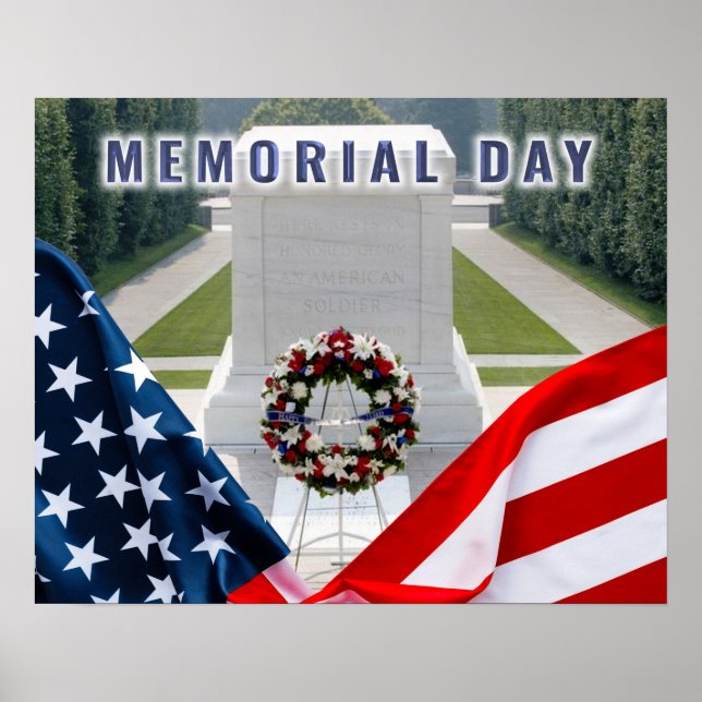 Memorial Day “Tomb of the Unknown Soldier” Poster (Front)