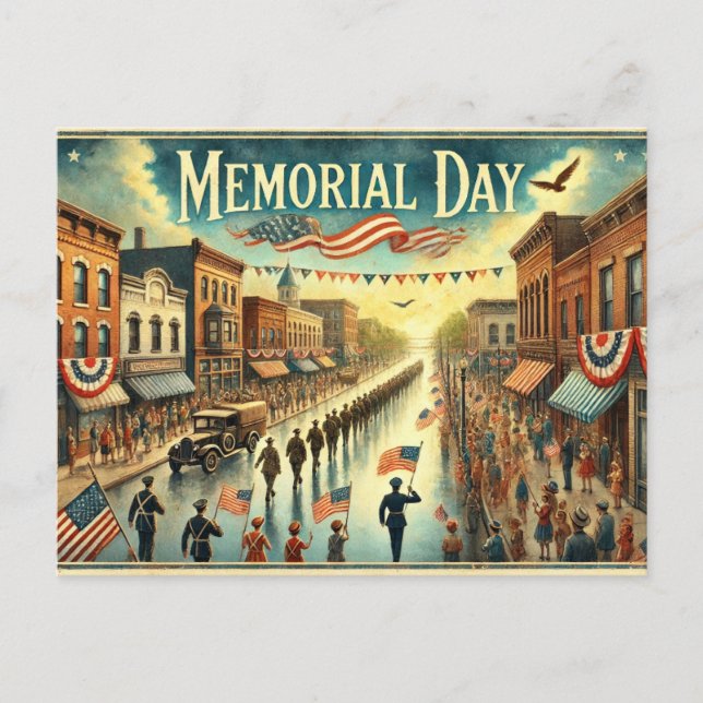  Memorial Day (USA) Postcard (Front)