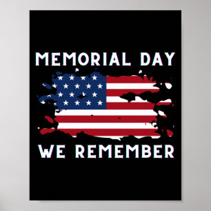 Memorial day we remember classic Memorial day we r Poster