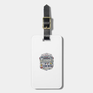 Memorial Day Weekend Crew Vintage Patriotic Shirt_ Luggage Tag
