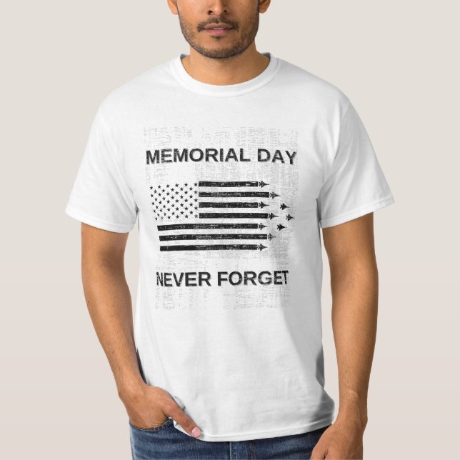 Memorial Day | Wounded Warrior | Military Veteran T-Shirt (Front)