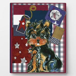 MEMORIAL DAY YORKIE PLAQUE