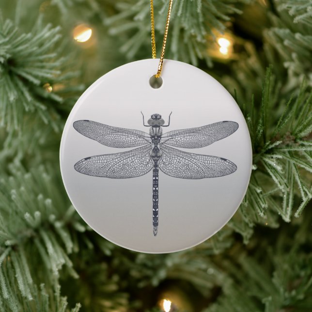 Memorial Dragonfly Ornament With Quote (Tree)