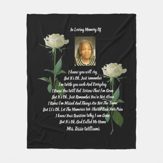Memorial Fleece Blanket (Front)