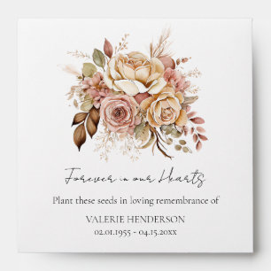 Memorial Flower Seeds Funeral Keepsake Envelope
