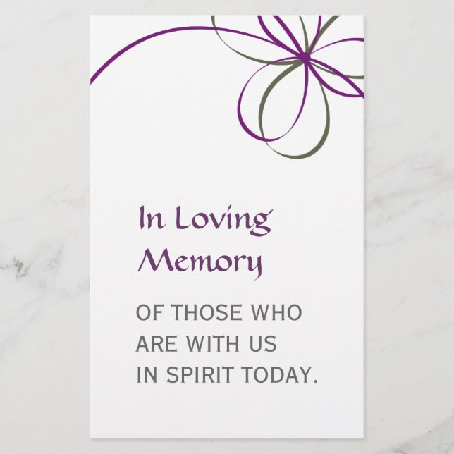 Memorial Flyer - small (Front)
