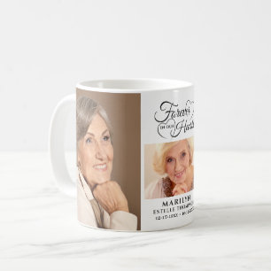 Memorial FOREVER IN OUR HEARTS 3 Photo Keepsake Coffee Mug