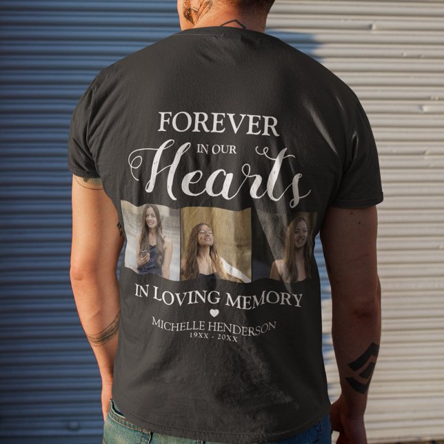 Memorial Forever in our Hearts Remebrance T-Shirt (Creator Uploaded)