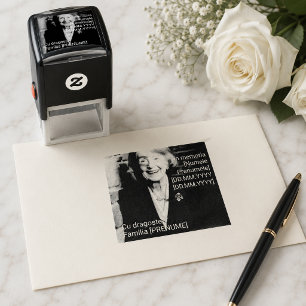 Memorial Forever Name Photo Remembrance Self-inking Stamp