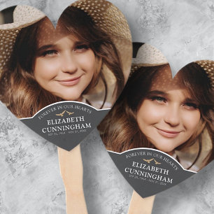 Memorial Funeral Classic Custom Photo Remembrance Hand Fan
