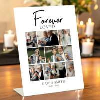 Memorial Funeral Photo Collage, Forever Loved