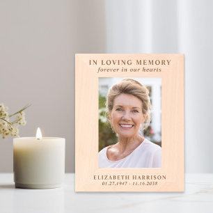 Memorial Funeral Photo Etched Frames