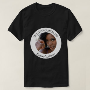 Memorial Funeral Photo Name T-Shirt
