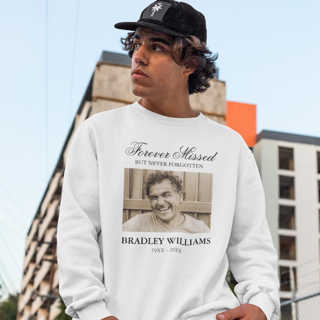 Memorial Funeral Photo Remembrance Sweatshirt (Creator Uploaded)