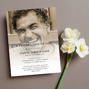 Memorial Funeral Photo Tribute Postcard