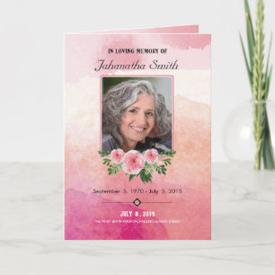 Memorial Funeral Program Template