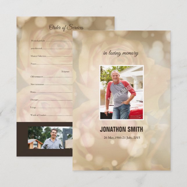 Memorial Funeral Template (Front/Back)