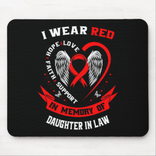 Memorial Gifts For Loss Of Daughter In Law Heart D Mouse Mat