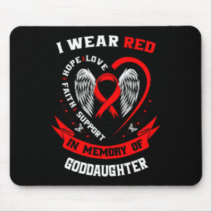 Memorial Gifts For Loss Of Goddaughter Heart Disea Mouse Mat