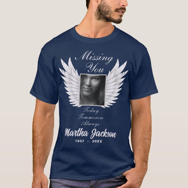 MEMORIAL I Miss You Remembrance Mourning T-Shirt (Front)