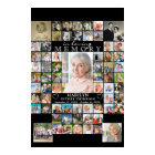 Memorial IN LOVING MEMORY 66 Photo Collage Black