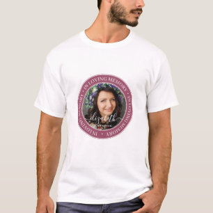 Memorial In Loving Memory Elegant Classic Photo T-Shirt