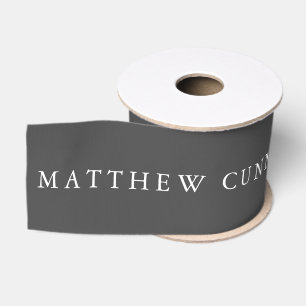Memorial In Loving Memory Modern Simple Grosgrain Ribbon