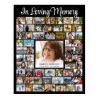 Memorial IN LOVING MEMORY Script 59 Photo Collage