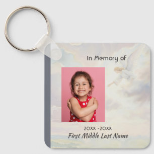 Memorial Keepsake Angel Reaching Key Ring