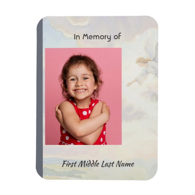 Memorial Keepsake Angel Reaching out Magnet (Vertical)