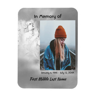 Memorial Keepsake Angel Sky Clouds Magnet