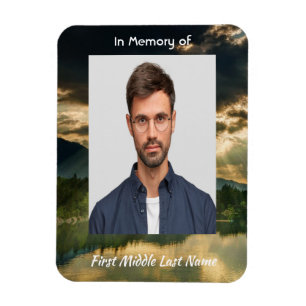 Memorial Keepsake Beautiful Lake Beach Magnet