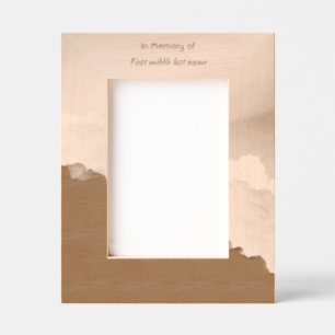 Memorial Keepsake Clouds Sky Heavenly Etched Frames