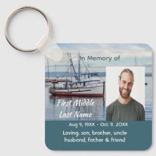 Memorial Keepsake Commercial Fisherman Key Ring