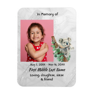 Memorial Keepsake Cute Little Koala Children   Magnet