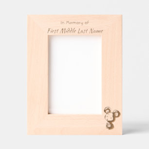 Memorial Keepsake Cute Mouse Children Etched Frames
