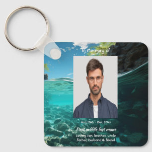 Memorial Keepsake Deep Sea Diving Diver Key Ring